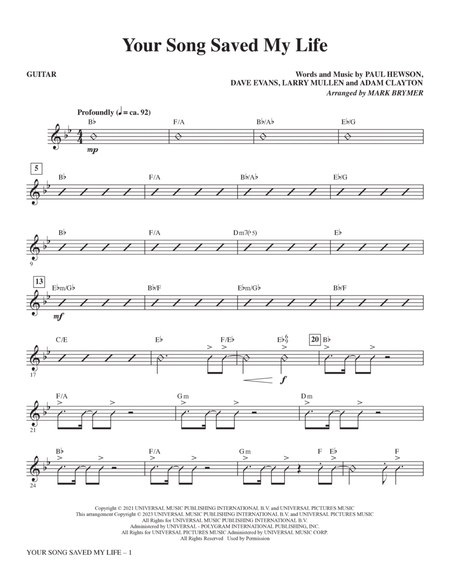Your Song Saved My Life (from Sing 2) (arr. Mark Brymer) - Guitar