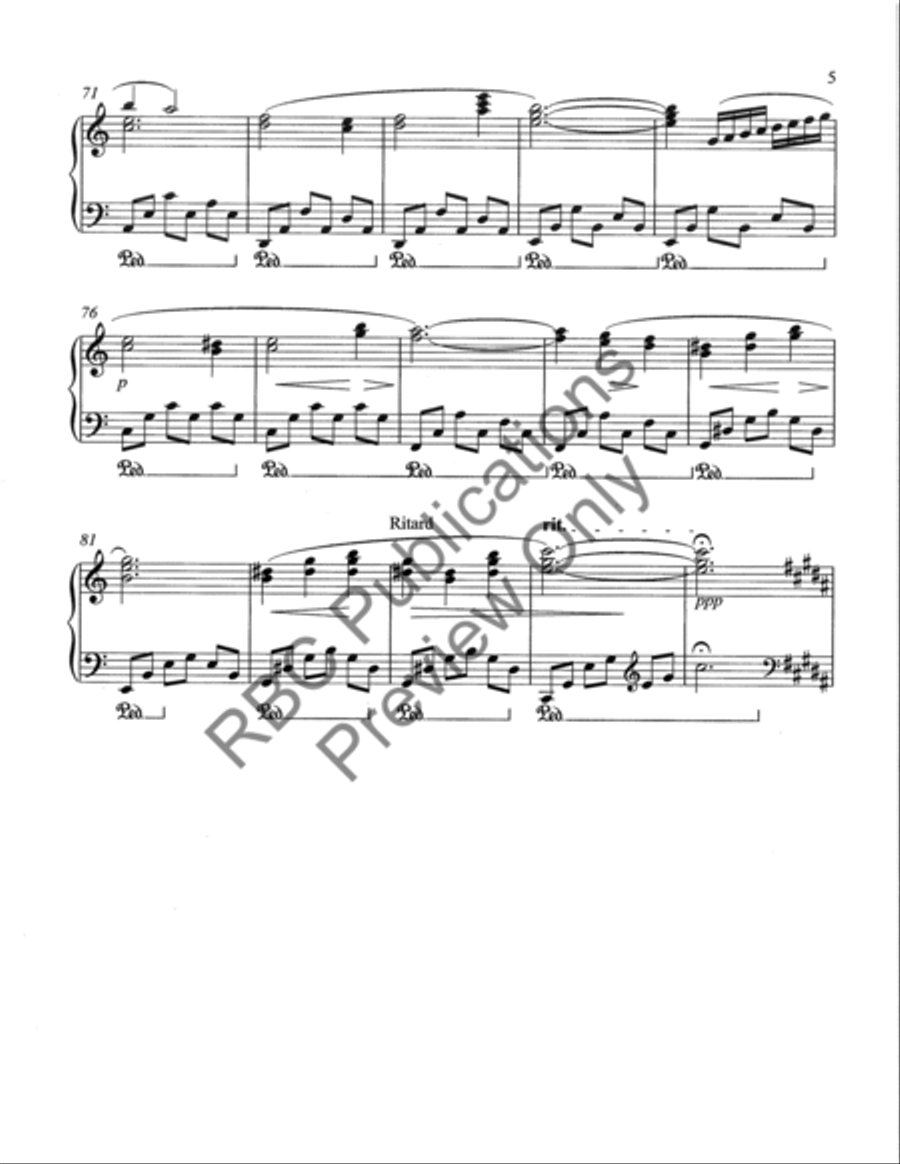 Six Songs For Piano Piano Solo scores gallery preview page 8