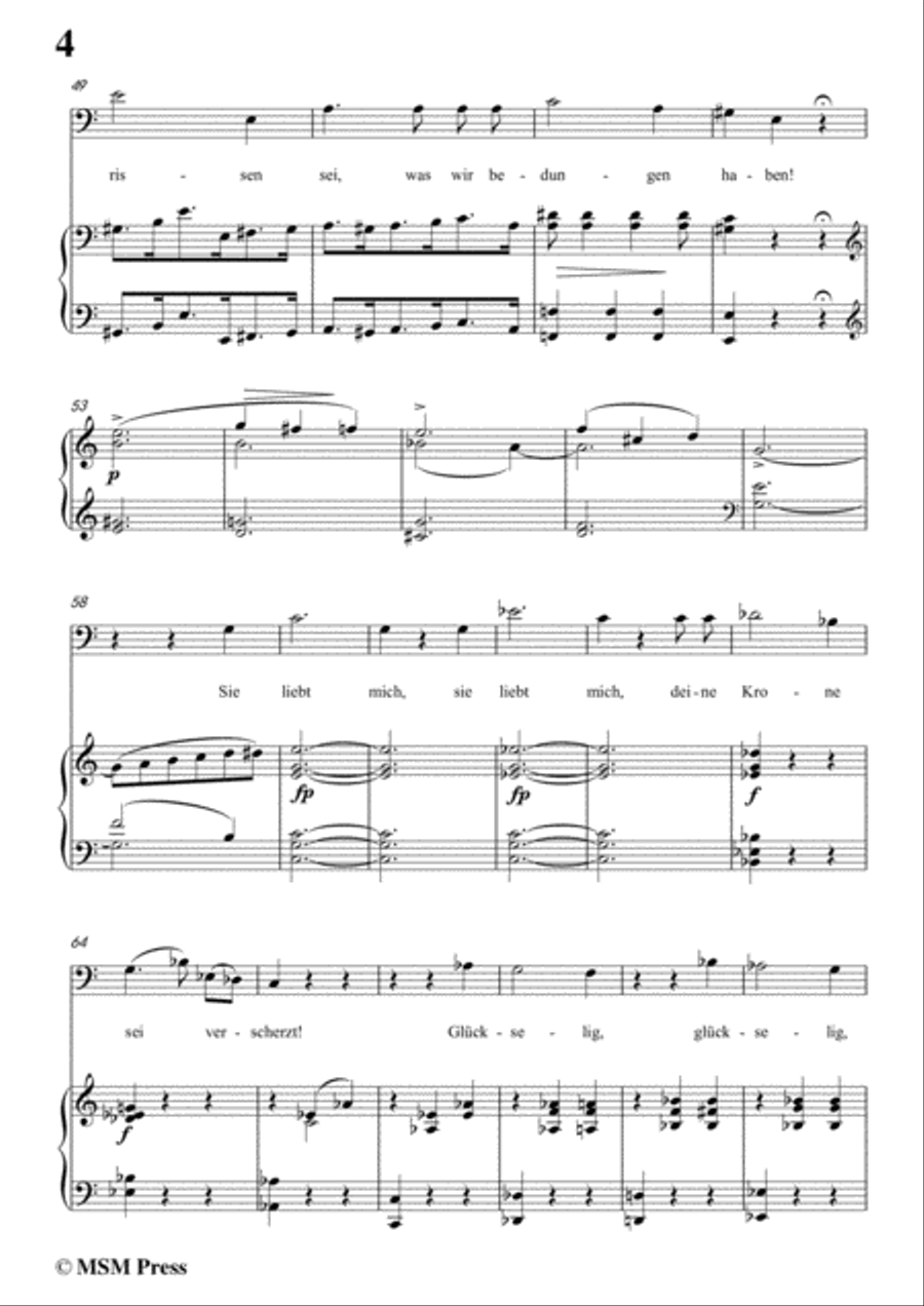 Schubert-Der Kampf,Op.110,in e flat minor,for Voice&Piano Voice scores gallery preview page 6