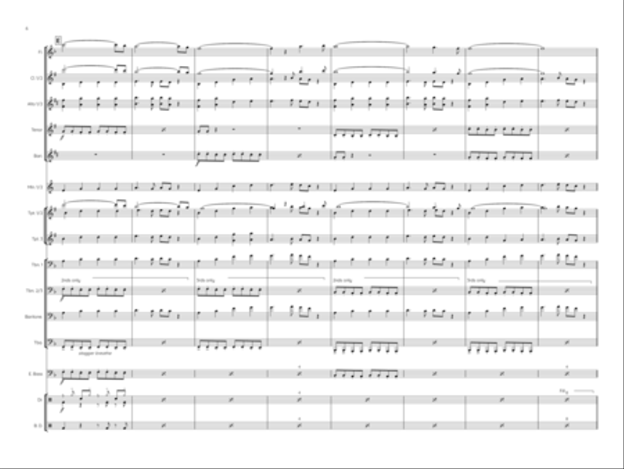 Hot To Go Marching Band scores gallery preview page 6