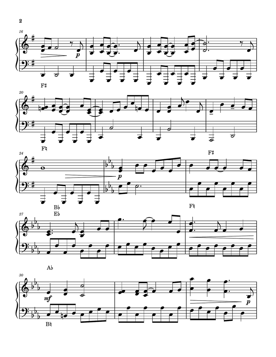 Forever Young Pedal Harp scores gallery preview page 3