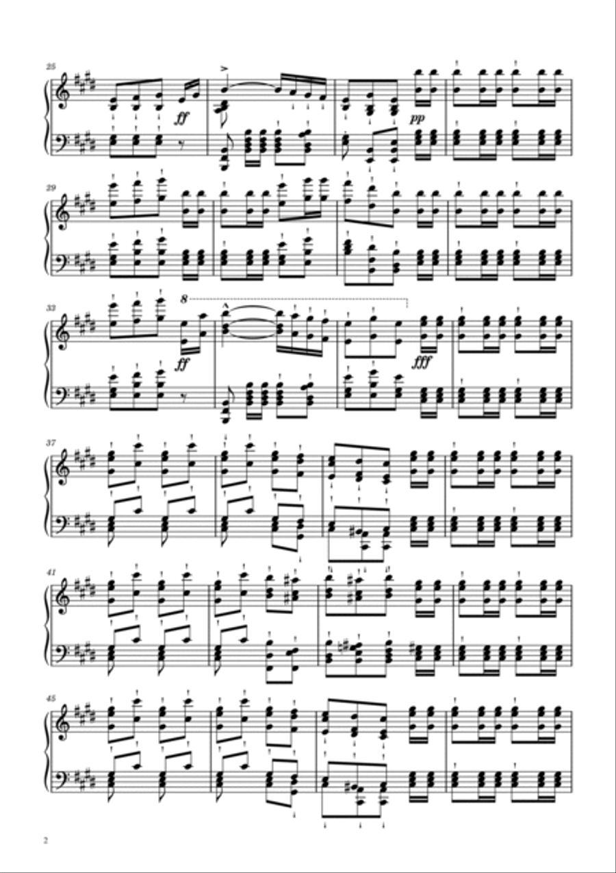 Rossini/Liszt - William Tell Overture - Finale - March of the Swiss Soldiers - For Piano Solo Piano Solo scores gallery preview page 2