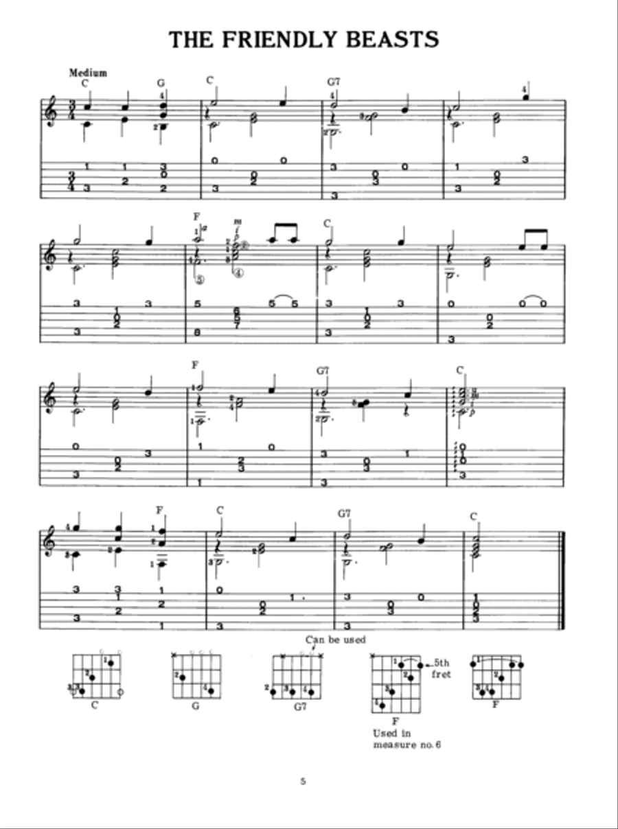 Christmas Songs for Fingerstyle Guitar Fingerpicking Guitar scores gallery preview page 6