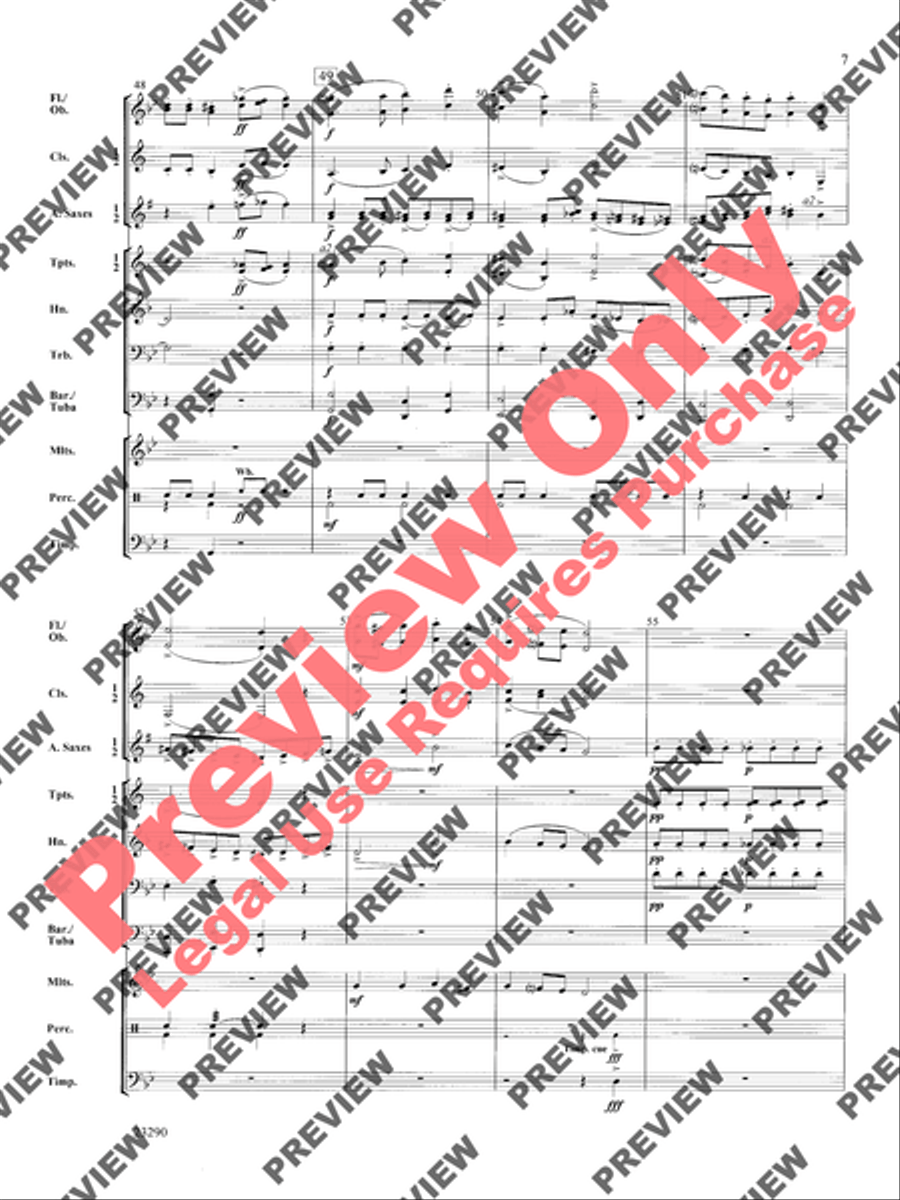 The Monster Under the Bed Concert Band scores gallery preview page 8