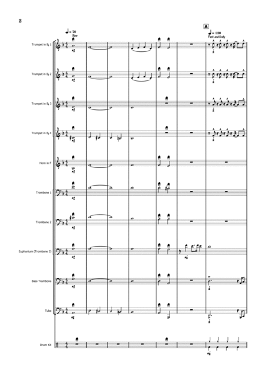 Beggin' Brass Ensemble scores gallery preview page 2