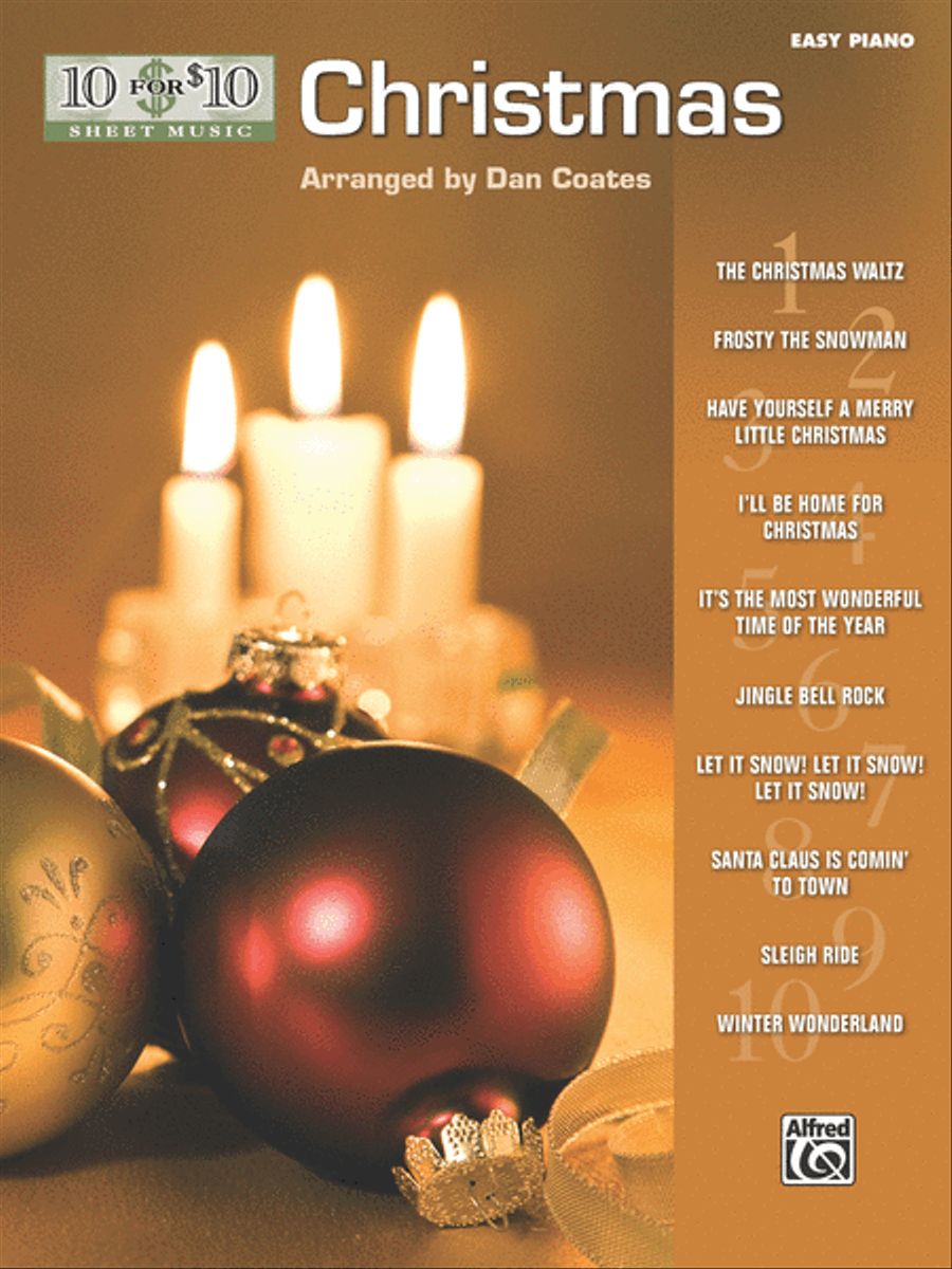 10 for 10 Sheet Music Christmas Easy Piano scores gallery preview page 1