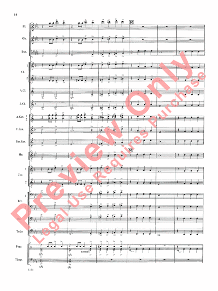 Santa at the Symphony Concert Band scores gallery preview page 15