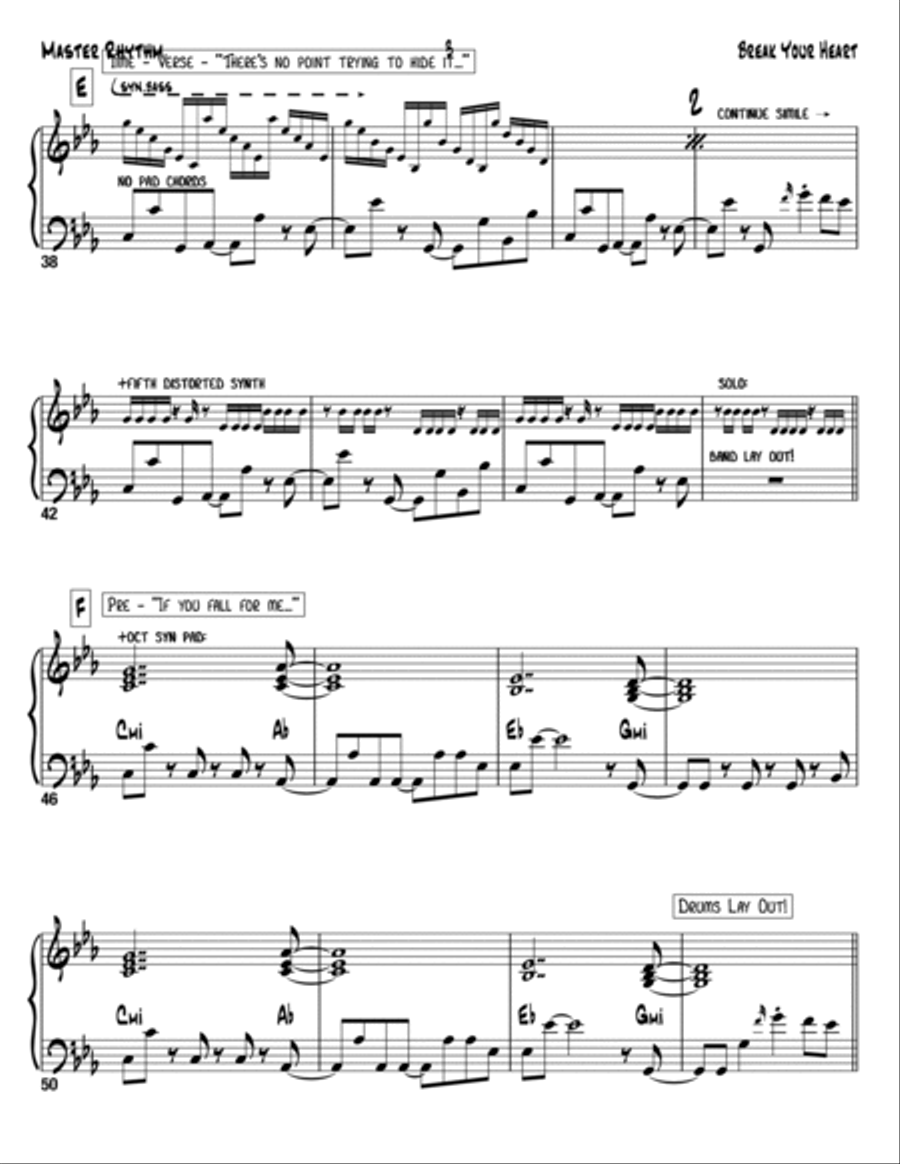 Break Your Heart Voice scores gallery preview page 3