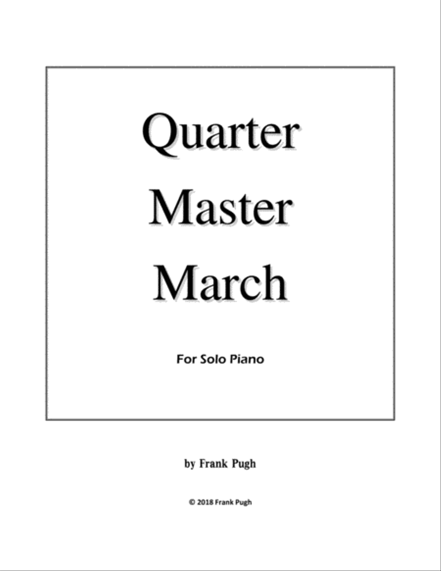 Quarter Master March Easy Piano scores gallery preview page 1