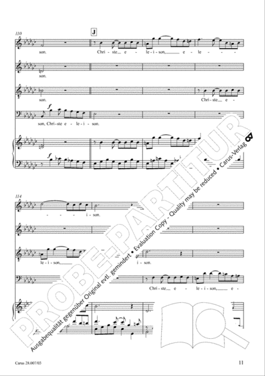 Missa latina 4-Part scores gallery preview page 12