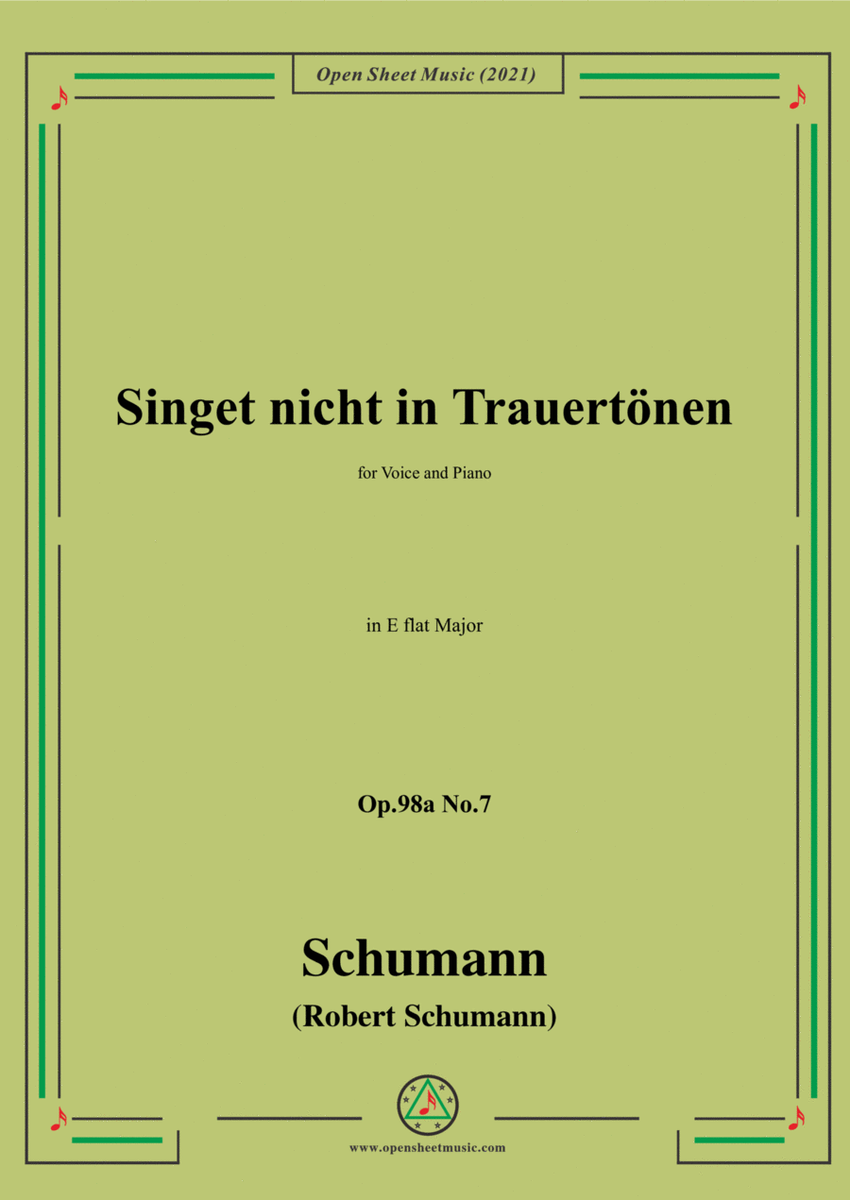 This product is a digital sheet music in PDF format. The music was composed by Schumann (Robert Schu