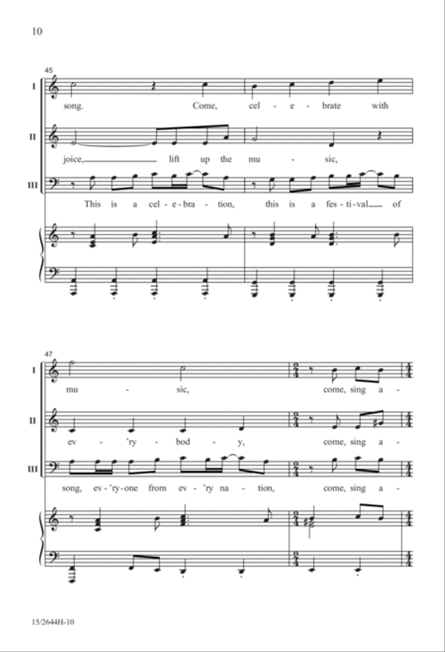 This Is a Celebration! 3-Part scores gallery preview page 10