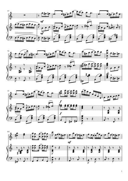 Ragtime medley for Violin and Piano