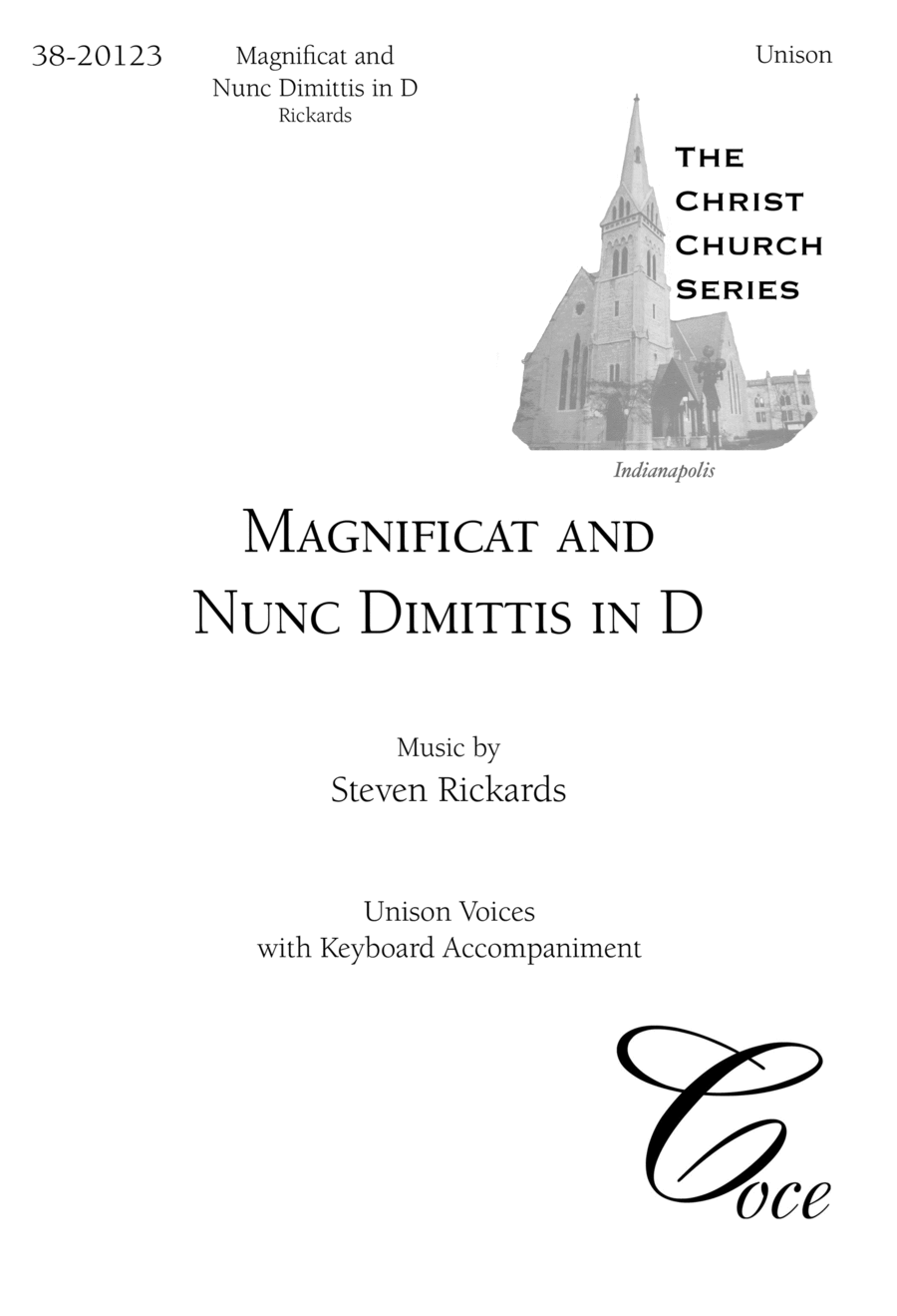 Magnificat and Nunc Dimittis in D Unison Choir scores gallery preview page 1