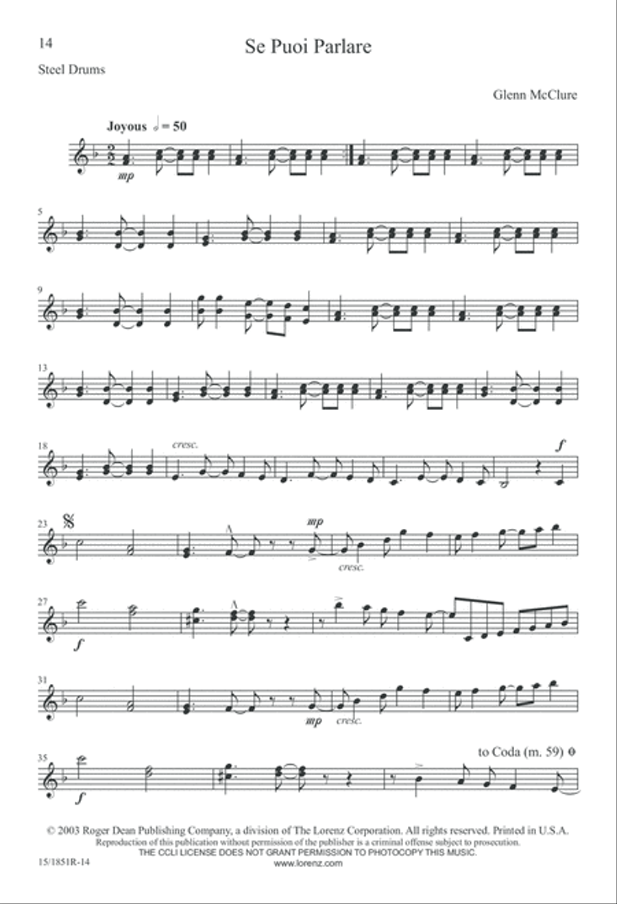 Se Puoi Parlare Se Puoi Parlare SSA scores gallery preview page 14