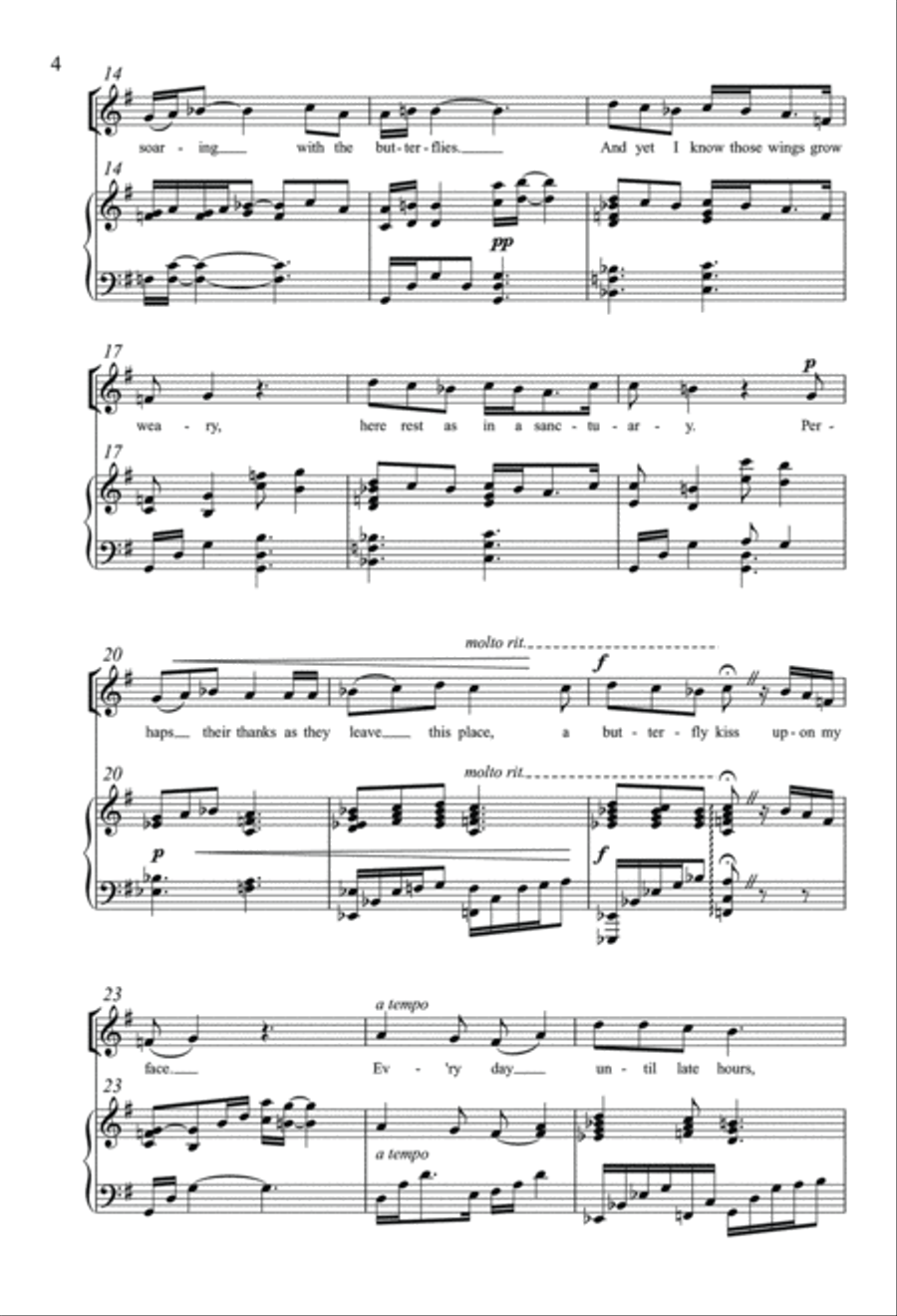 The Butterflies The Butterflies Unison Choir scores gallery preview page 3