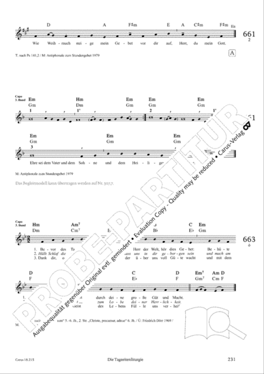 Gitarrenbuch zum Gotteslob Guitar scores gallery preview page 215