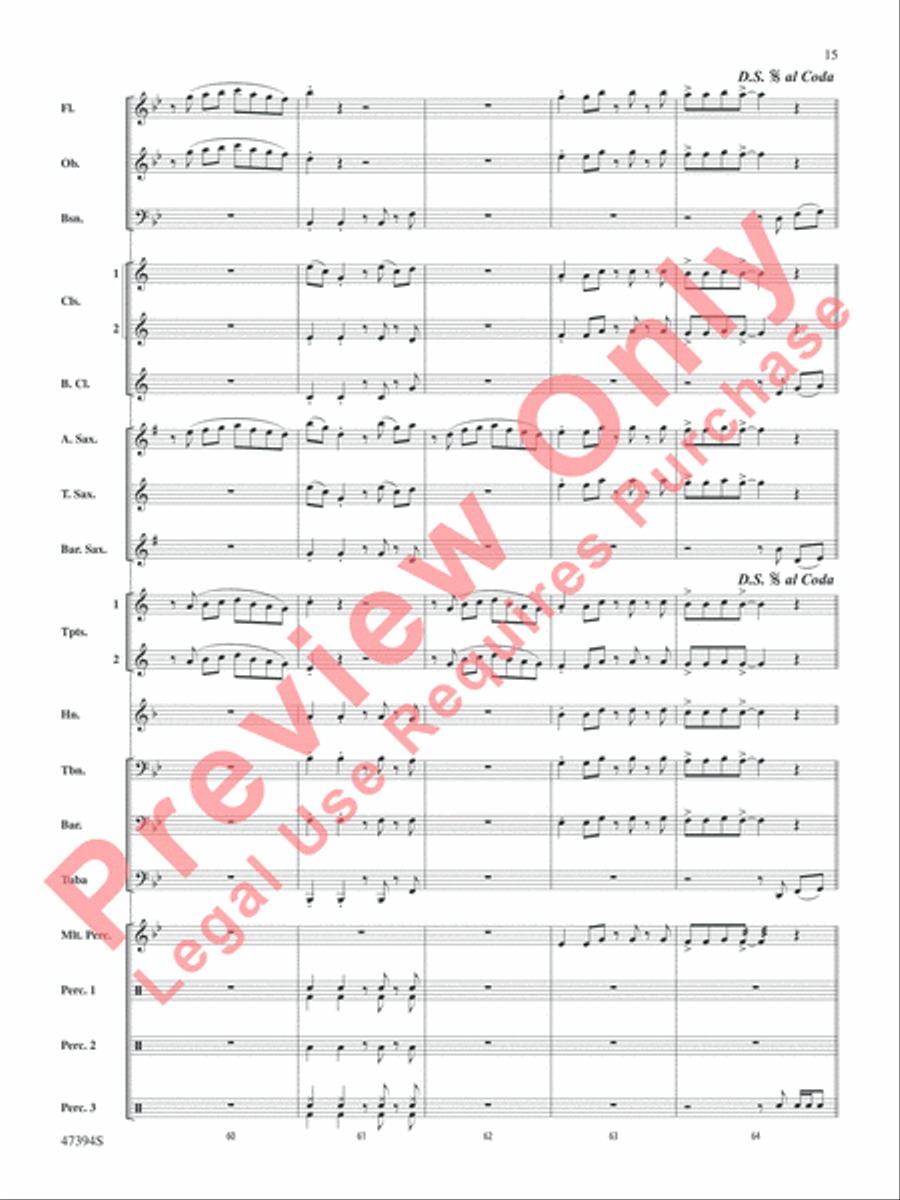 The Banana Boat Song The Banana Boat Song Concert Band scores gallery preview page 16