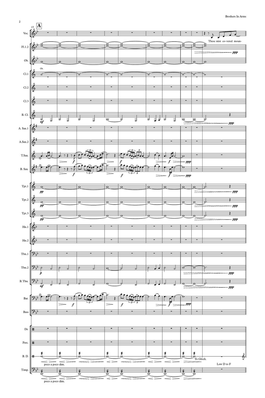 Brothers In Arms Concert Band scores gallery preview page 2