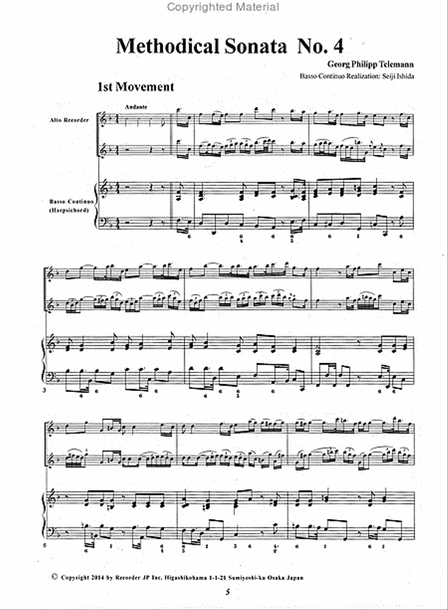 Sonatas Vol. 5 Alto Recorder scores gallery preview page 2