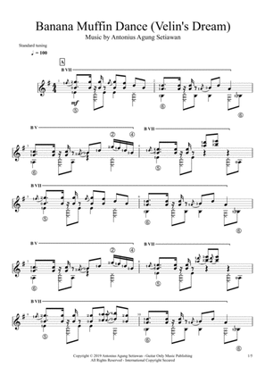 Banana Muffin Dance (Velin's Dream) (Solo Guitar Score)