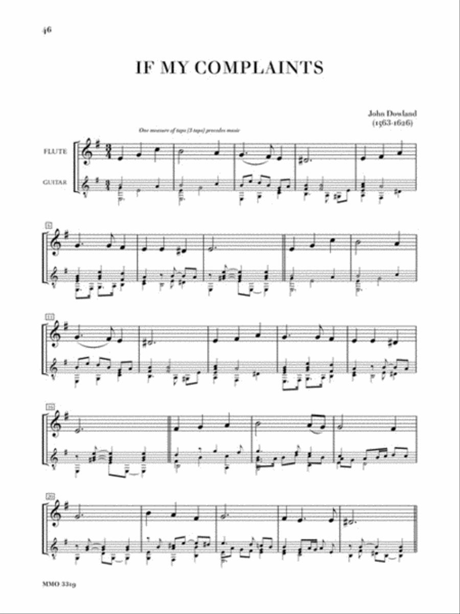 Flute & Guitar Duets – Vol. I Flute scores gallery preview page 4
