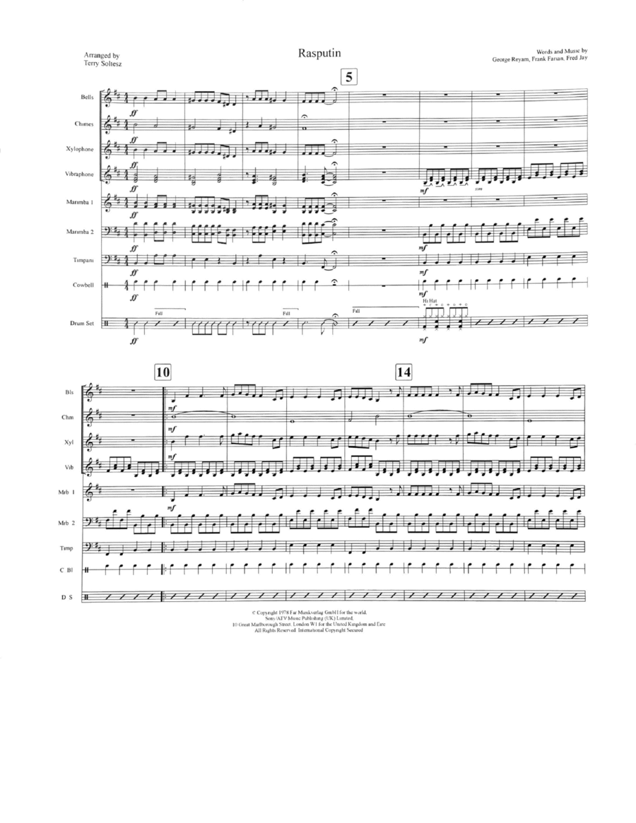 Rasputin Rasputin Chamber Music scores gallery preview page 1