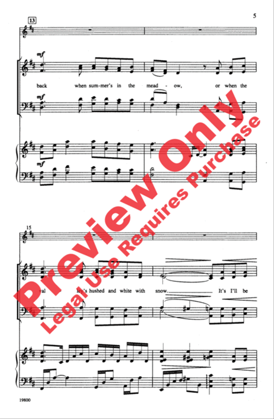 Danny Boy Danny Boy 4-Part scores gallery preview page 5