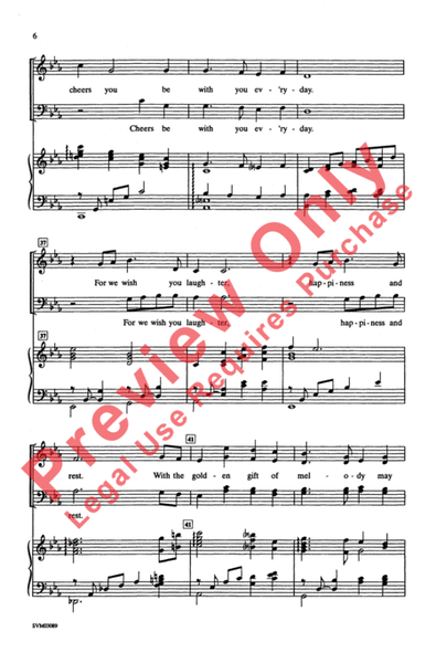 For We Wish You Music - SATB image number null