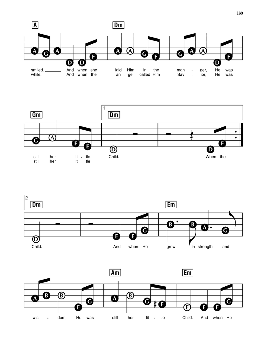 Still Her Little Child Electronic Keyboard scores gallery preview page 2