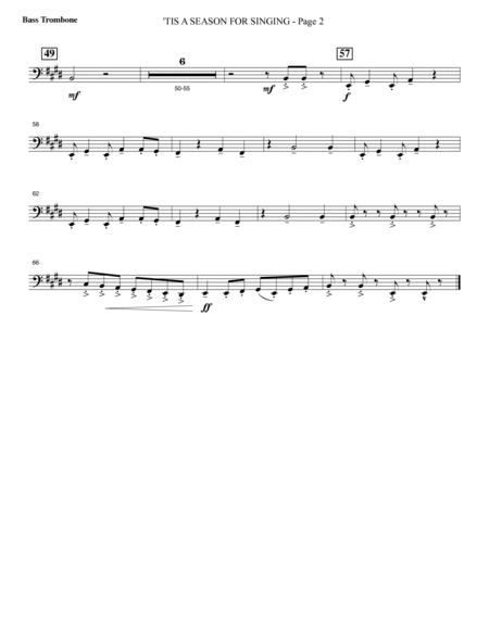 Appalachian Winter (A Cantata For Christmas) - Bass Trombone