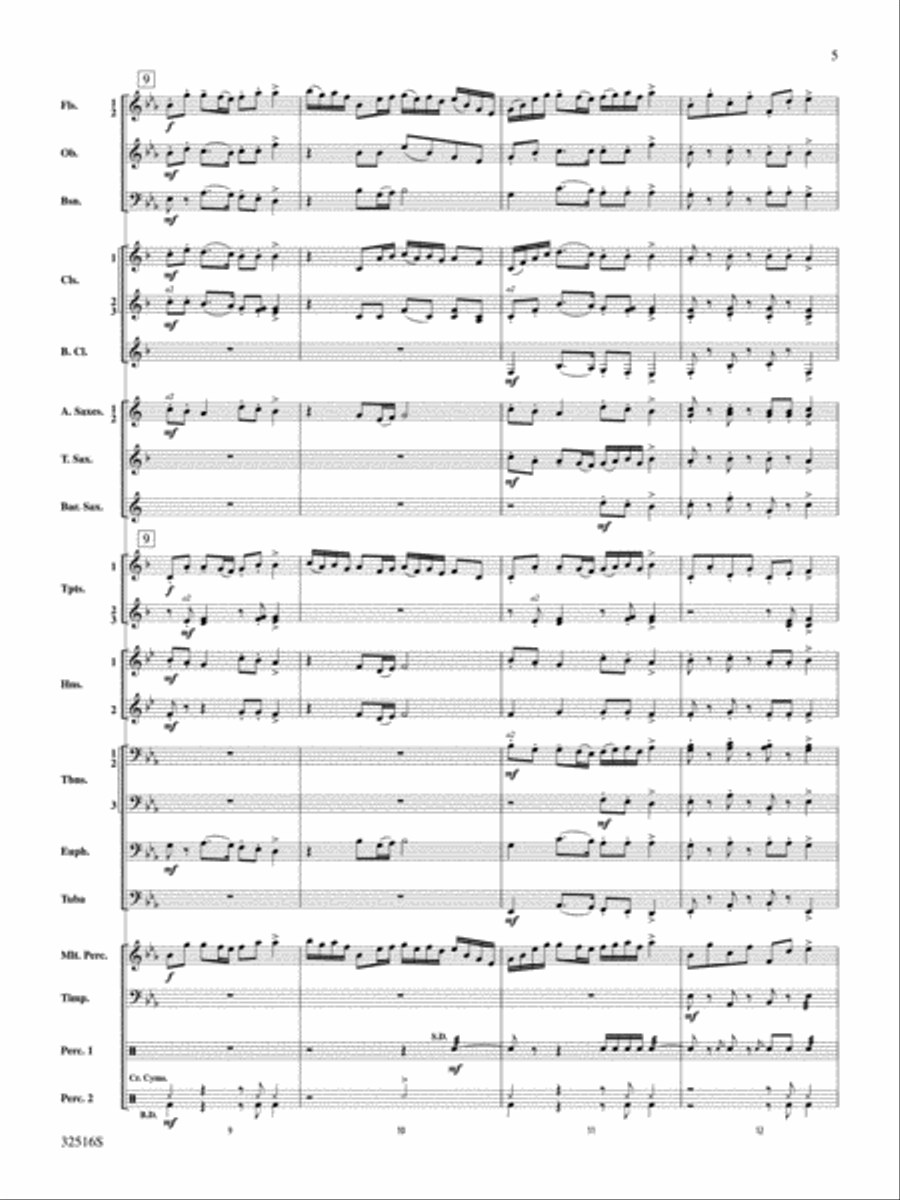 Gavotte en Rondeau Concert Band scores gallery preview page 4