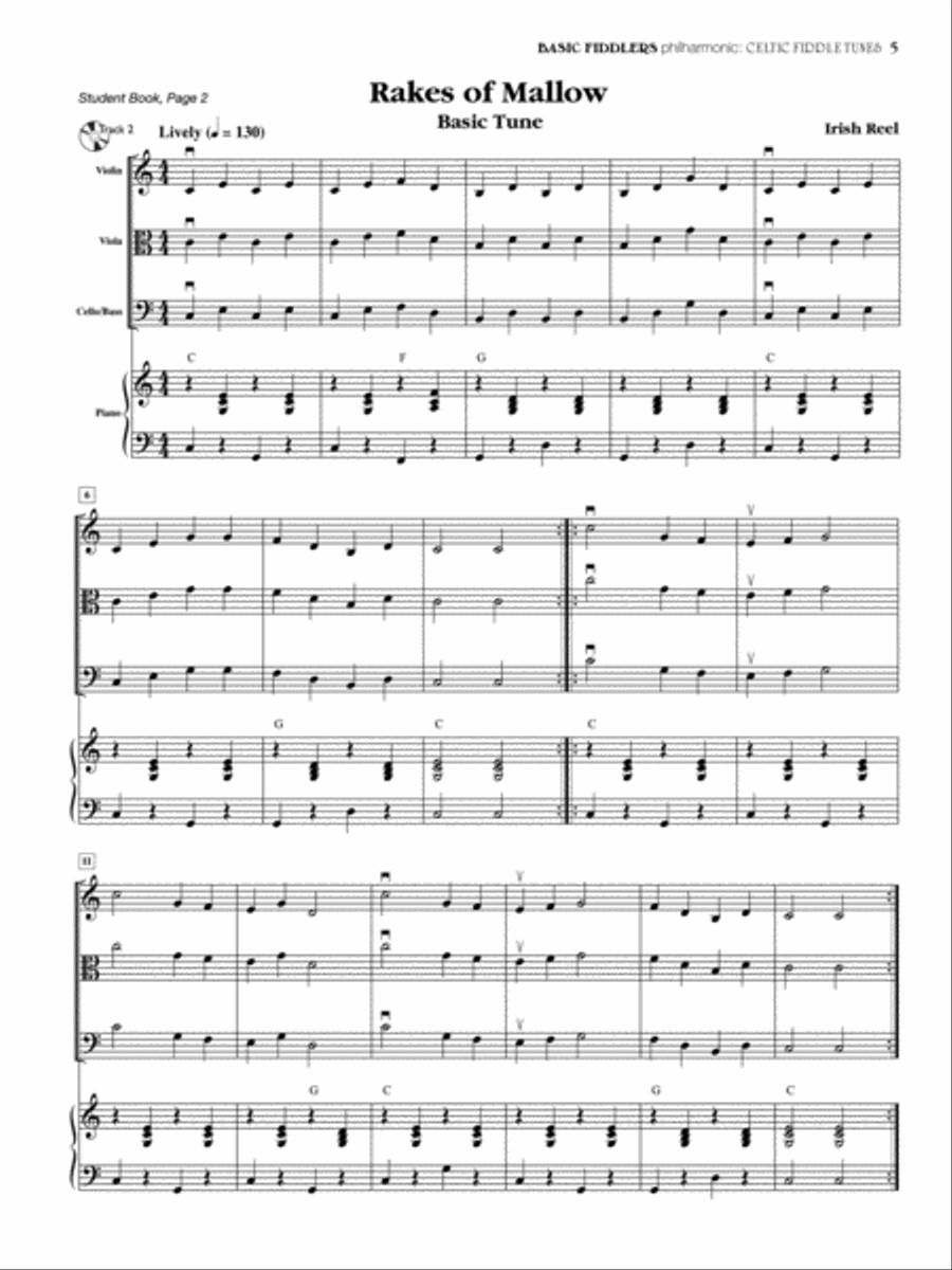 Basic Fiddlers Philharmonic Celtic Fiddle Tunes String Orchestra scores gallery preview page 7