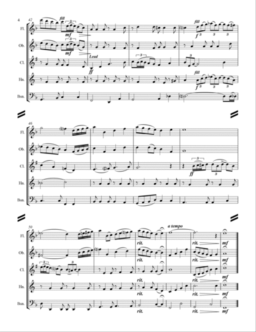 Have Yourself A Merry Little Christmas from MEET ME IN ST. LOUIS Woodwind Quintet scores gallery preview page 5