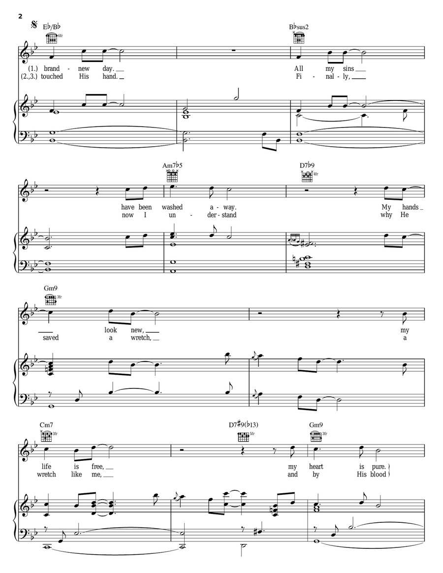 Conquerors Piano, Vocal, Guitar scores gallery preview page 2