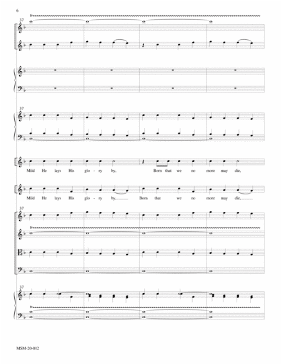 Hark! The Herald Angels Sing Choir scores gallery preview page 6