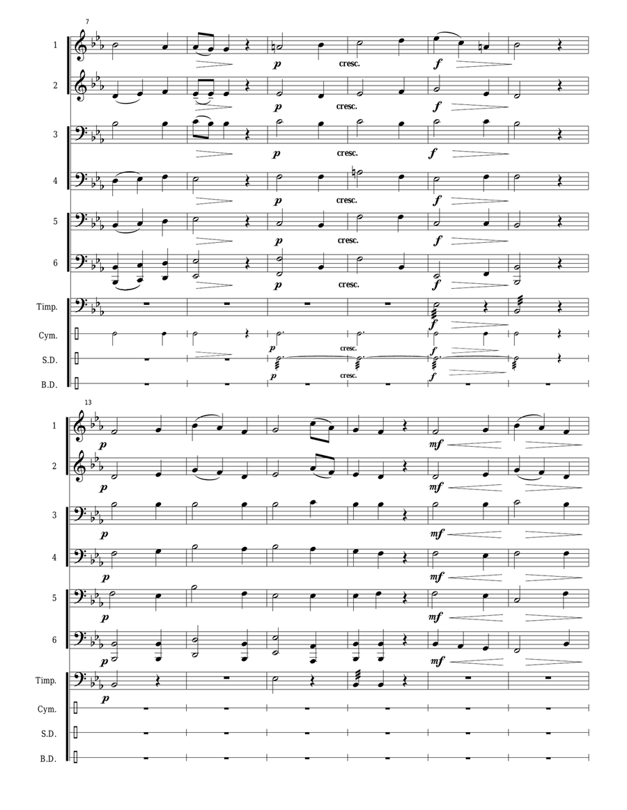 Austria National Anthem: Die Österreichische Bundeshymne Large Ensemble scores gallery preview page 5