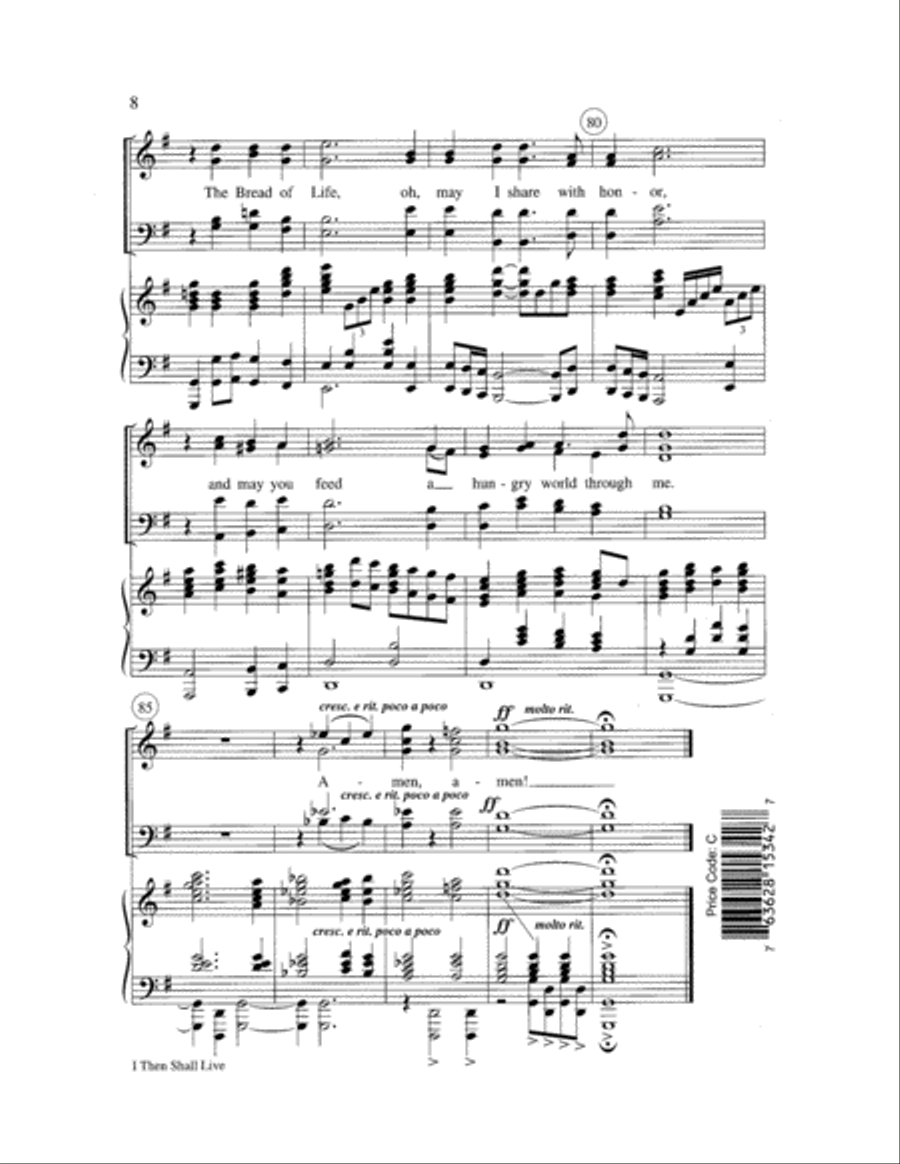 I Then Shall Live Choir scores gallery preview page 8