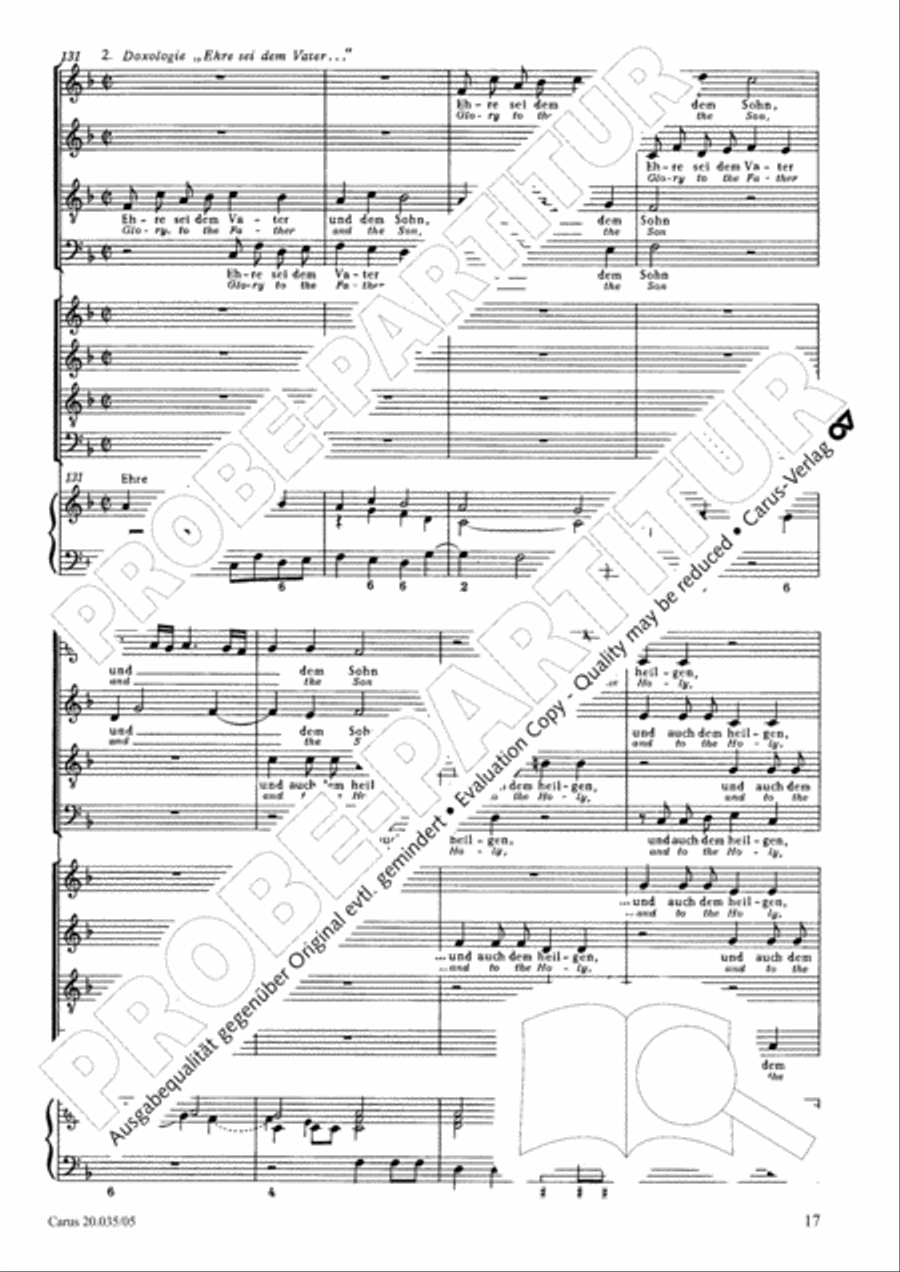 Sing to the Lord a new song (Singet dem Herrn ein neues Lied) 4-Part scores gallery preview page 18