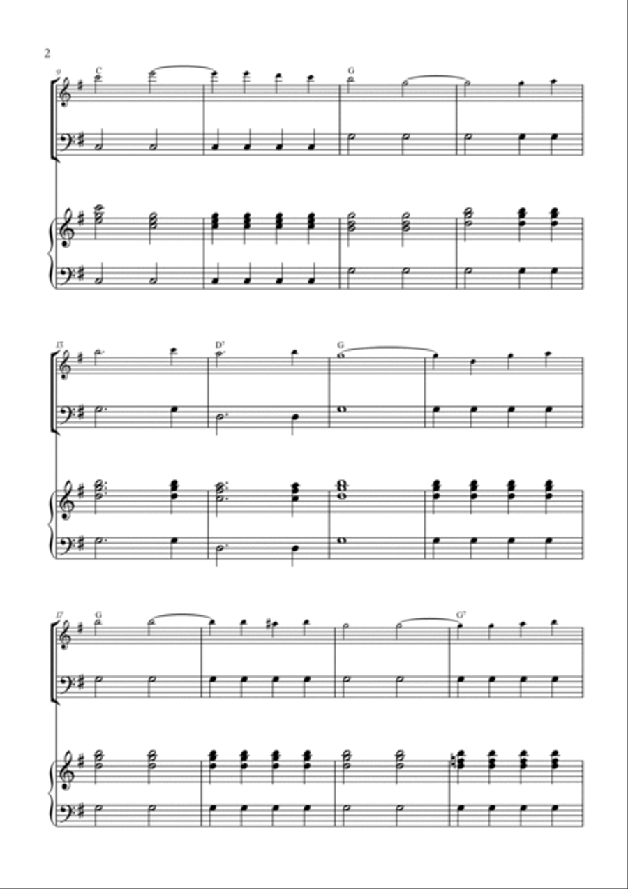 You Are My Sunshine Trombone Duet scores gallery preview page 2