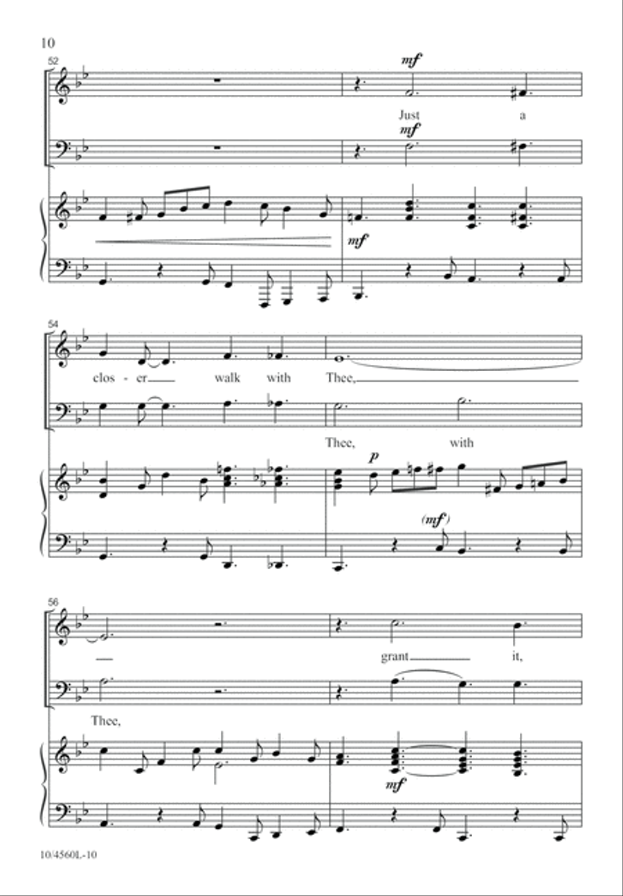 Just a Closer Walk 2-Part scores gallery preview page 10