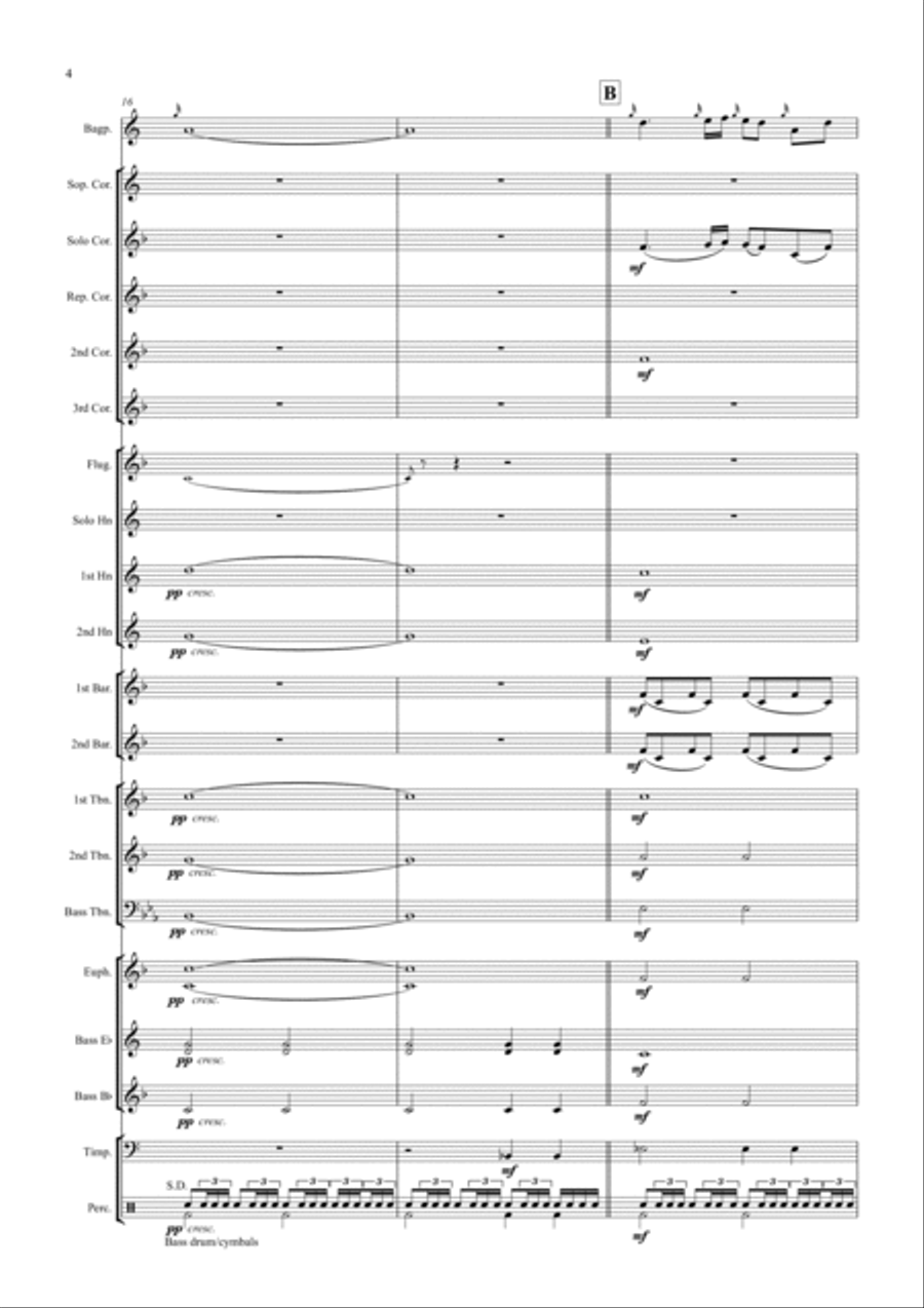 Highland Cathedral Brass Band scores gallery preview page 4