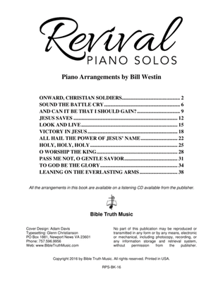 Book cover for Revival Piano Solos Piano Book
