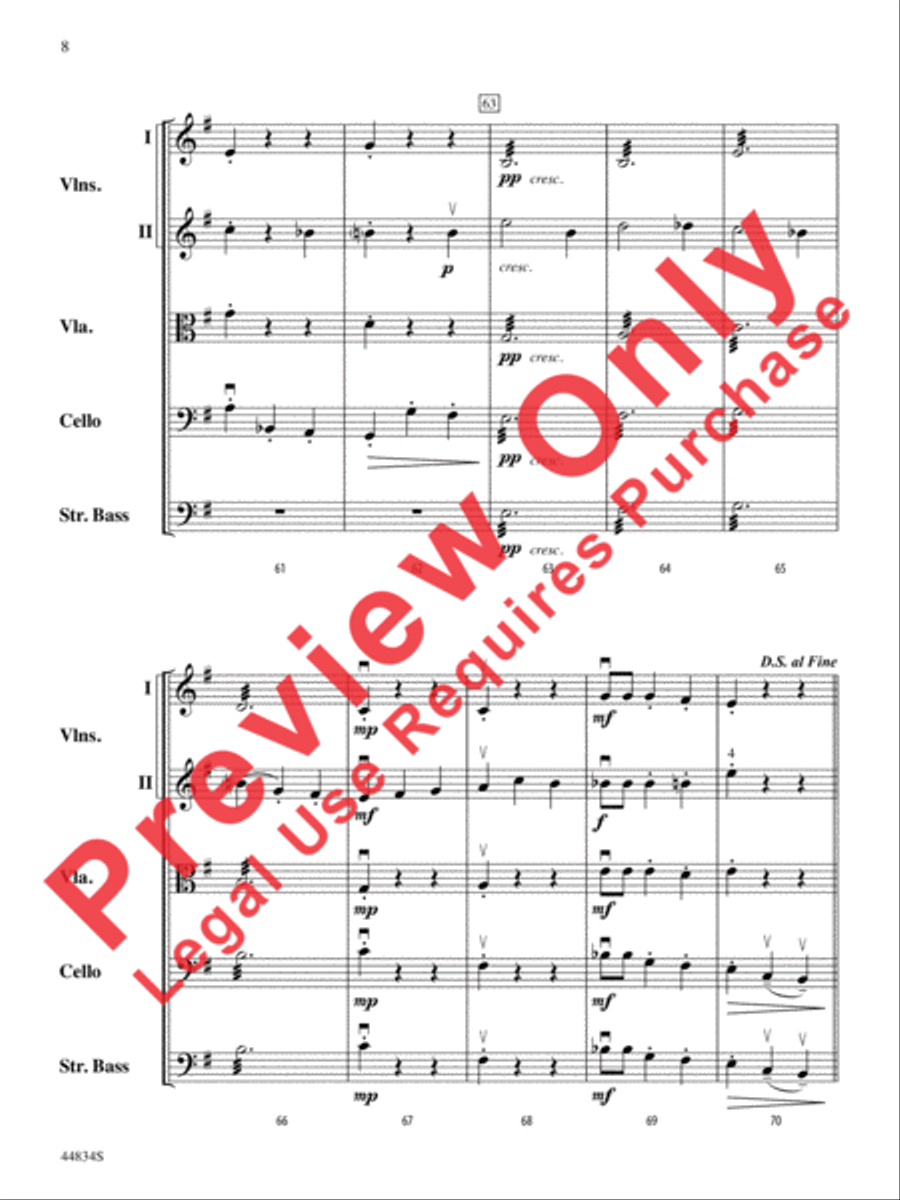 Masquerade String Orchestra scores gallery preview page 17