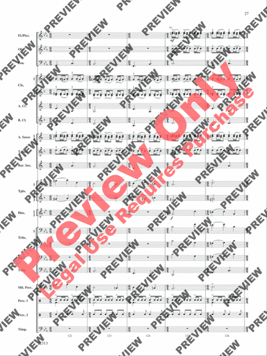 In the Center Ring Concert Band scores gallery preview page 28