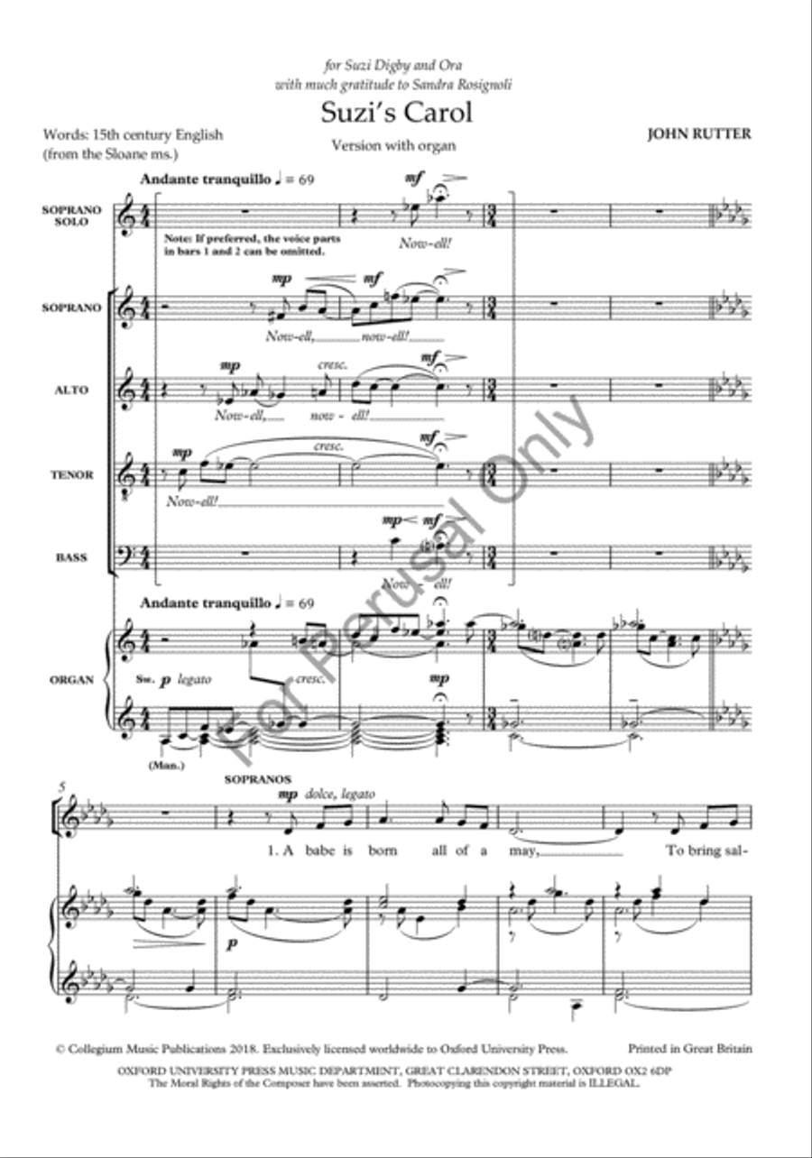Suzi's Carol Suzi's Carol 4-Part scores gallery preview page 2