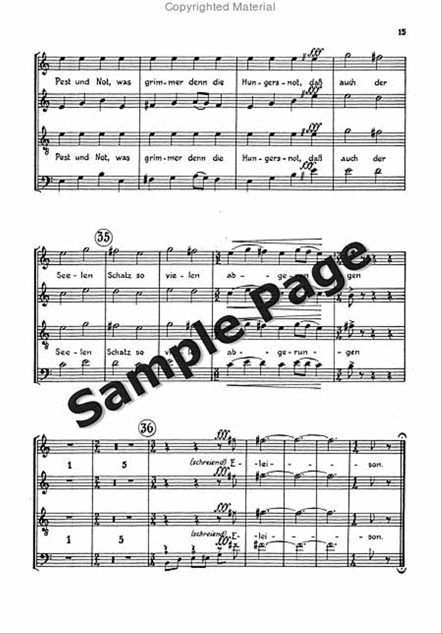 Cantata 2 Alto/chor/2 Pianos 4-Part scores gallery preview page 16