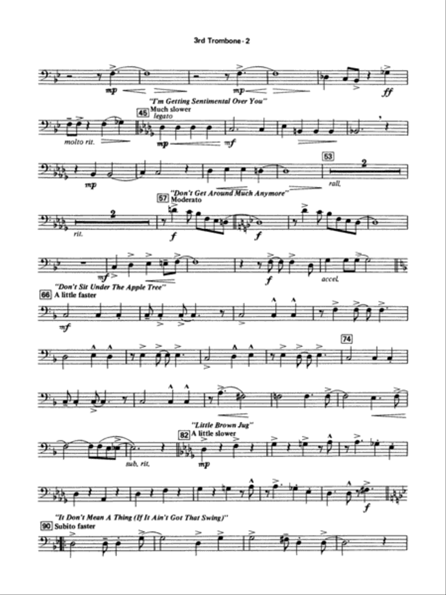 Big Band Spectacular: 3rd Trombone Concert Band scores gallery preview page 2