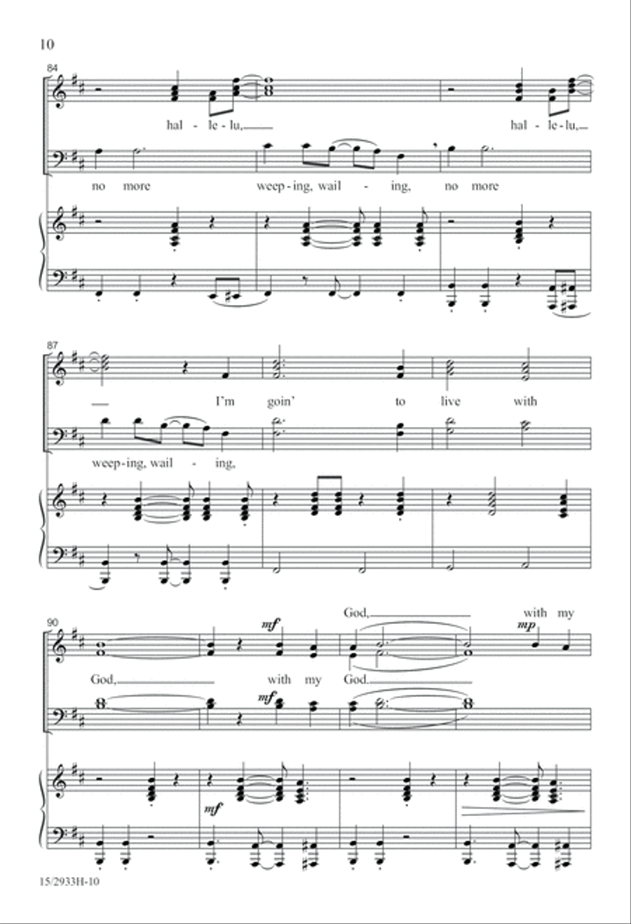 Soon I Will Be Done 4-Part scores gallery preview page 10