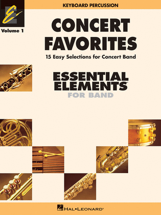 Book cover for Concert Favorites Vol. 1 – Keyboard Percussion